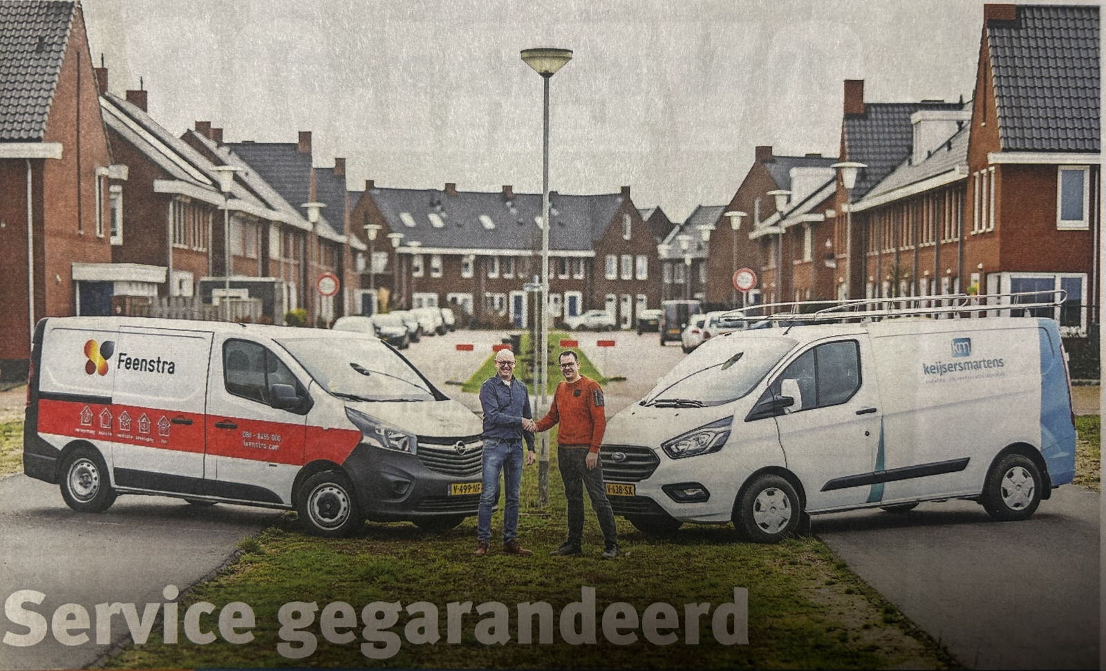 Bedrijfsbussen van Feenstra en Keijsers Martens: service voor particuliere cv-ketels