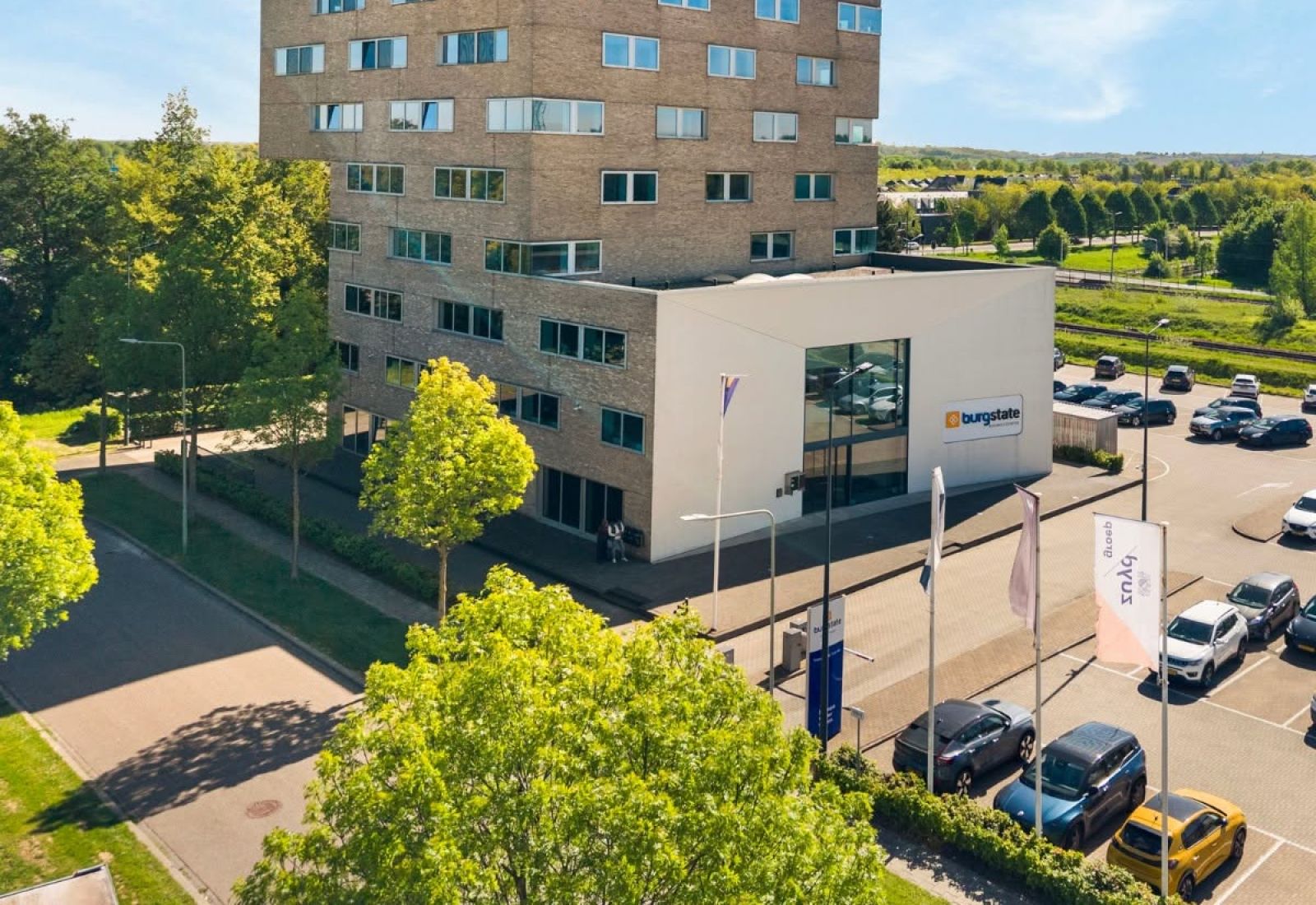 Kantoorgebouw uit de vastgoedportefeuille van Burgstate